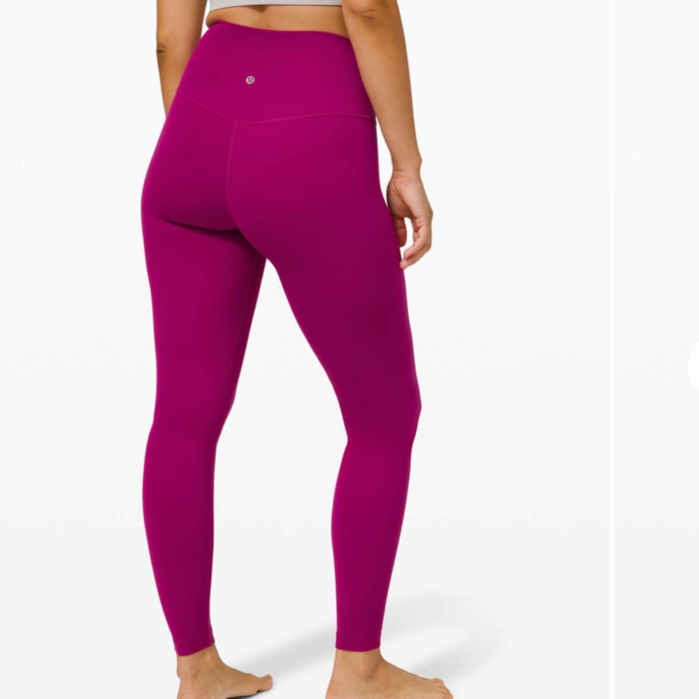 WORN ONCE! Lululemon Align Pant 28" - Deep Fuschia